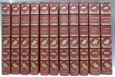 Lot 187 - Surtees (Robert Smith) [Sporting Novels], 1899-1900, Bradbury, Agnew & Co., 11 vols., hand-coloured