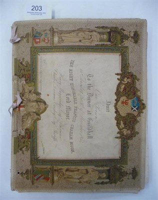 Lot 203 - Autograph Letters An album of mounted letters and cartes de visite and other portraits, 19th...