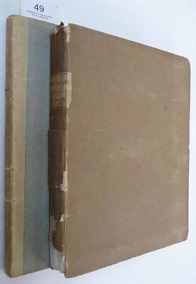 Lot 49 - Anon. [Byron (George Gordon Noel, Lord)] Don Juan, [Cantos I & II], 1819, printed by Thomas...