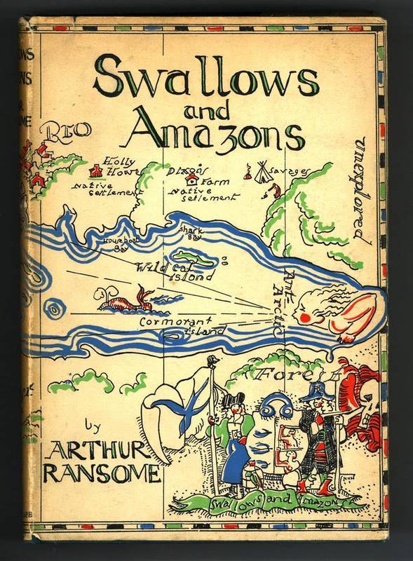 Lot 56 - Ransome (Arthur) Swallows & Amazons, 1930, Cape, first edition, dust wrapper (priced 7s.6d.)