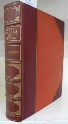 Lot 65 - Lawrence (T.E.) Seven Pillars of Wisdom, a triumph, 1935, first trade edition, t.e.g., half morocco