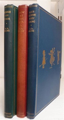 Lot 36 - Milne (A.A.) Winnie-the-Pooh, 1926, first edition, t.e.g., original cloth; idem, Now We Are...