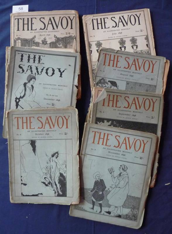 Lot 58 - Beardsley (Aubrey) et al The Savoy, An Illustrated Quarterly, Nos. 2-8, April 1896 - December 1896
