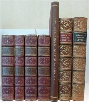 Lot 62 - Milton (John) The Poetical Works of John Milton. With Notes of Various Authors .., 1852, edited...