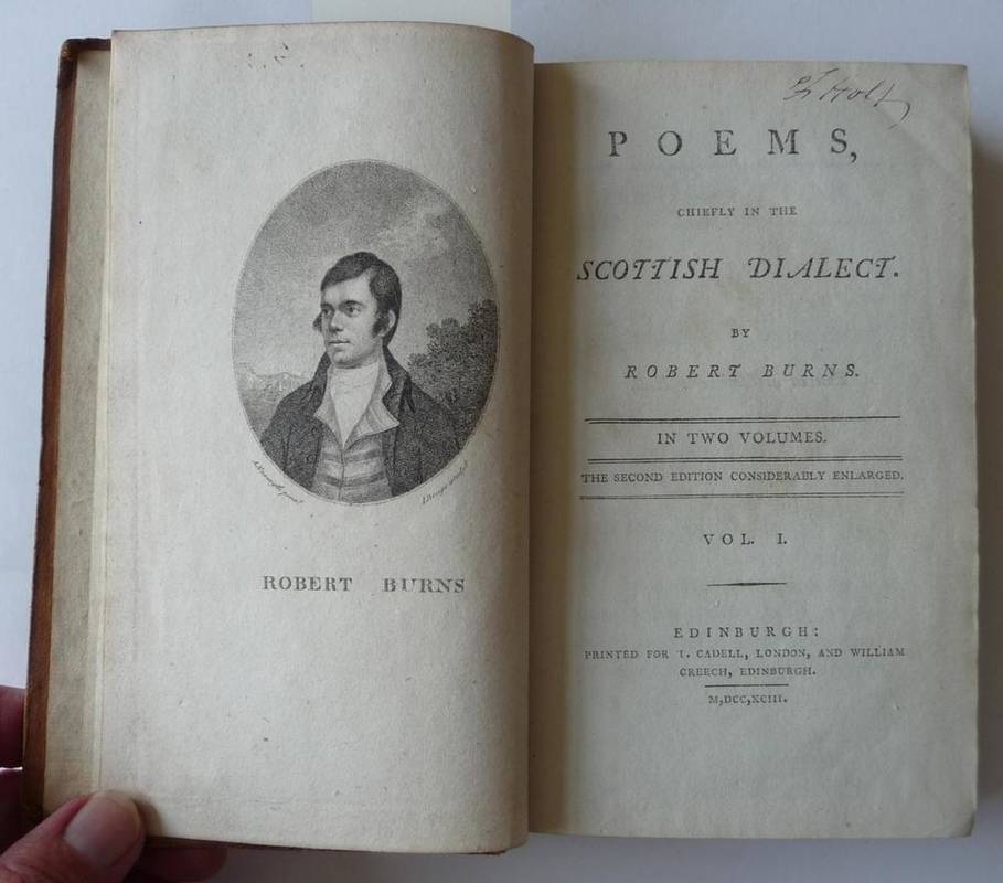 Lot 72 - Burns (Robert) Poems, Chiefly in the Scottish Dialect. 1793, Edinburgh & London, Cadell &...