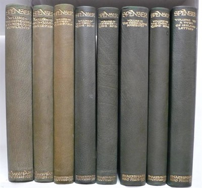 Lot 73 - Spenser (Edmund) The Works of Edmund Spenser, 1930-32, Shakespeare Head Press, 8 vols.,...