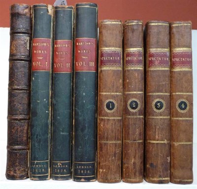 Lot 92 - Marlow (Christopher) The Works of Christopher Marlowe, 1826, 3 vols., first collected edition,...
