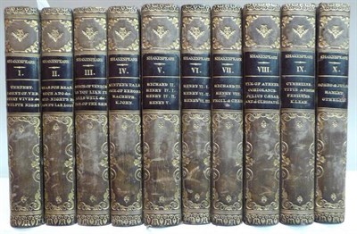 Lot 94 - Shakespeare (William) The Plays of William Shakspeare .., 1823, Rivington et al, 10 vols.,...