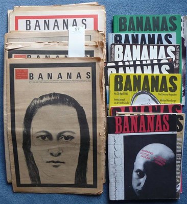 Lot 97 - 20th Century Literature Bananas, The Literary Magazine, Nos 1 - 26, January 1975 - April 1981,...