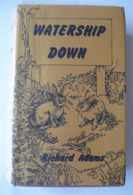 Lot 98 - Adams (Richard) Watership Down, 1972, Rex Collings, first edition, folding map, dust wrapper...