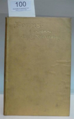 Lot 100 - Dickinson (Emily) Poems, 1891, Osgoon, McIlvane & Co., first English edition, edited by Mabel...