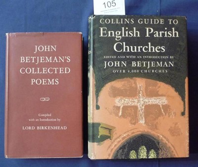 Lot 105 - Betjeman (John) John Betjeman's Collected Poems 1959, signed by the author on title page, dust...