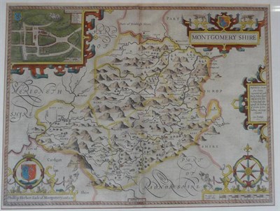 Lot 133 - Speede (John) Denbigh Shire, 1610 [1616], Sudbury and Humble, uncoloured map, 376mm x 510mm,...