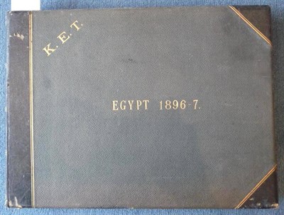 Lot 159 - Photographs Egypt 1896-97, a collection of 59 large photographs with views, people,...