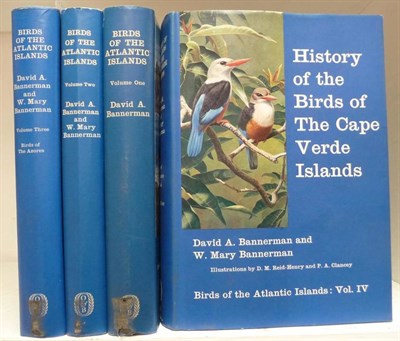 Lot 179 - Bannerman (David Armitage & W. Mary) Birds of the Atlantic Islands, 1963 - 1968, 4 vols., first...