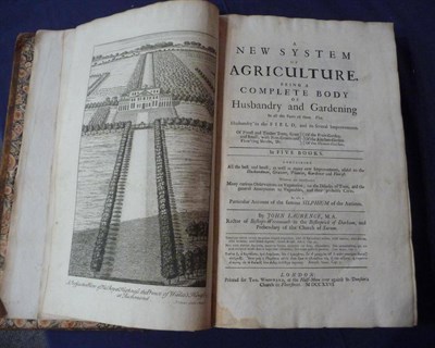 Lot 188 - Laurence (John) A New System of Agriculture. Being a Complete Body of Husbandry and...