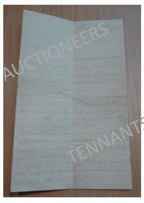 Lot 30 - Nightingale (Florence) Three page manuscript letter from Florence Nightingale at Barrack...