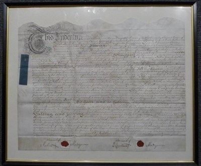 Lot 39 - Indentures A quantity of early indentures relating to south-west County Durham, particularly...