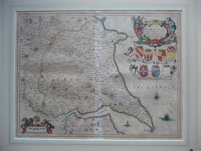 Lot 54 - [Jansson (J.)] Ducatus Eboracensis Pars Orientalis. The Eastriding of Yorke Shire, nd. [1646 or...