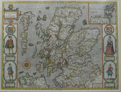 Lot 58 - Speed (John) The Kingdome of Scotland,1610 [1616], Sudbury and Humbell, hand-coloured map,...