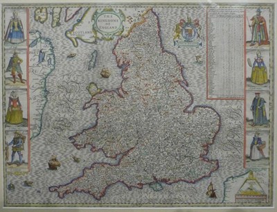 Lot 60 - Saxton (Christopher) & Speed (John) The Kingdome of England,1610 [c1611], Sudbury and Humble,...