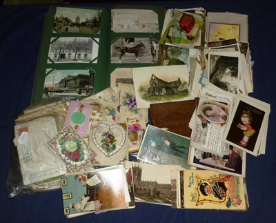 Lot 118 - A Collection of Postcards and Ephemera, postcards include greetings cards, Yorkshire and other...