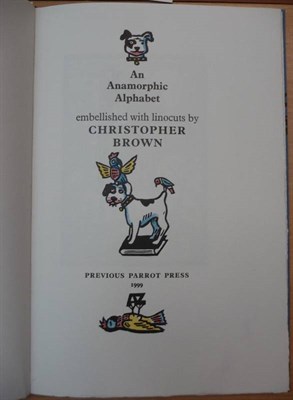 Lot 24 - Brown (Christopher) An Anamorphic Alphabet, 1999, Previous Parrot Press, folio, numbered...