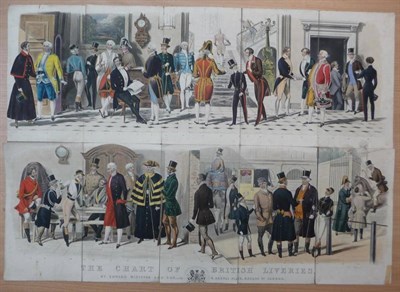 Lot 50 - Edward Minister & Son The Chart of British Liveries, nd., London, hand-coloured aquatint,...