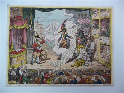 Lot 62 - Gillray (James) Pacific Overtures_or_ a flight from St Clouds_";over the Water to Charley'',...