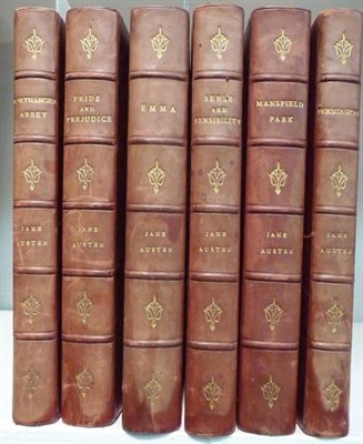 Lot 81 - Austen (Jane) [The Works of Jane Austen], 1907-9, Dent & Dutton, six volumes, colour plates...