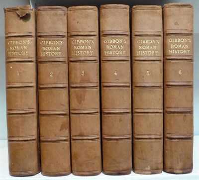 Lot 82 - Gibbon (Edward) The History of the Decline and Fall of the Roman Empire, 1781-8, six volumes...