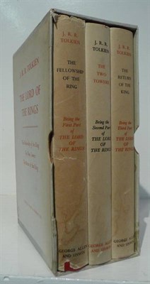 Lot 83 - Tolkien (J.R.R.) The Lord of the Rings, comprising; The Fellowship of the Ring, 1963,...