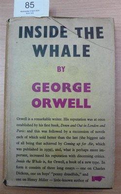 Lot 85 - Orwell (George) Inside the Whale, and other Essays, 1940, Victor Gollancz, first edition, dust...