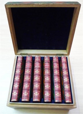 Lot 88 - Scott (Walter) Scott's Poetical Works, 1867-70, six volumes, a.e.g., Mauchline Tartan-Ware bindings