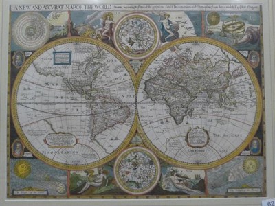 Lot 120 - [Walton (Robert)] A New and Accurat Map of the World, Drawne to ye truest Descriptions, latest...