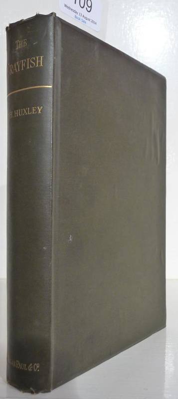 Lot 109 - Huxley (T.H.) [Thomas Henry] The Crayfish, 1880, Kegan Paul, numbered limited edition of 250,...