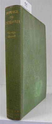 Lot 11 - Orwell (George) Homage to Catalonia, April 1938, Secker and Warburg, first edition, original...