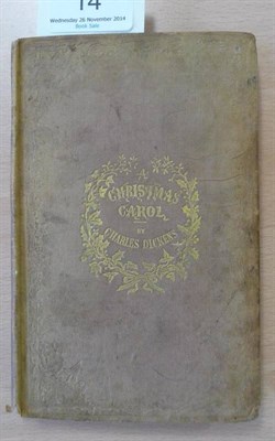 Lot 14 - Dickens (Charles) A Christmas Carol, 1843, Chapman & Hall, second edition, four hand-coloured...