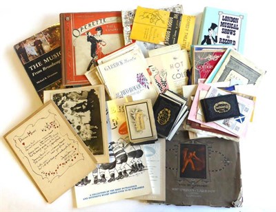 Lot 80 - Mixed Ephemera, including an R.M.S. Lusitania 1915 menu and booklet, In Memoriam cards, theatre...