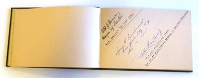 Lot 84 - An Autograph Book Belonging to Robert and Mrs Riley, Mayor and Mayoress of Harrogate 1955- 56,...