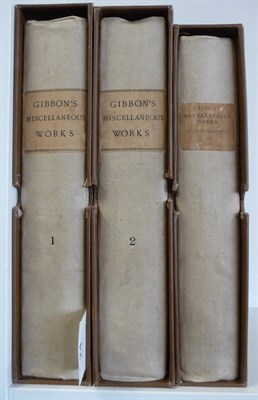 Lot 24 - Gibbon (Edward) Miscellaneous Works of Edward Gibbon ..., 1796, Strahan, Cadell and Davies,...