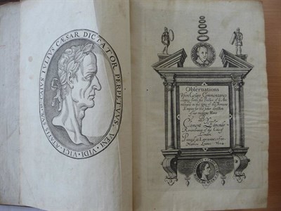 Lot 50 - Edmonds (Clement) Observations Upon Caesars Commentaries, setting forth the Practise of ye Art...