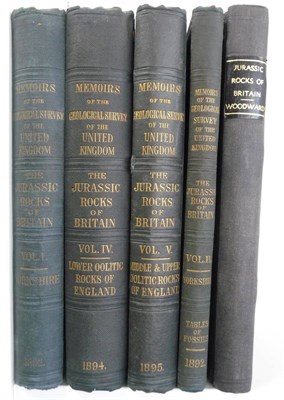 Lot 68 - Memoirs of the Geological Survey of the United Kingdom The Jurassic Rocks of Britain, Vols 1 -...