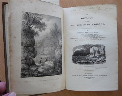 Lot 90 - Mantell (Gideon) The Geology of the South-East of England, 1833, Longman, Rees .., frontis,...