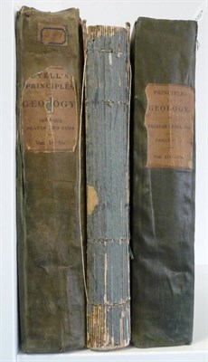 Lot 97 - Lyell (Charles) Principles of Geology .., 1830-3, John Murray, three volumes, volume 2 a second...