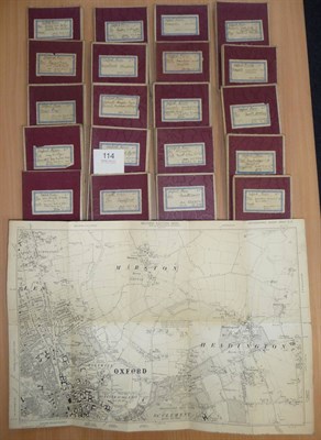 Lot 114 - Oxford Rivers Ordnance Survey of England and Wales, A collection of twenty-one folding maps of...