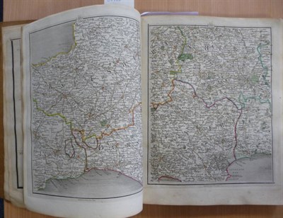 Lot 115 - Cary (J.) [New Map of England and Wales], 1794, bound map, hand-coloured in outline, on 77...