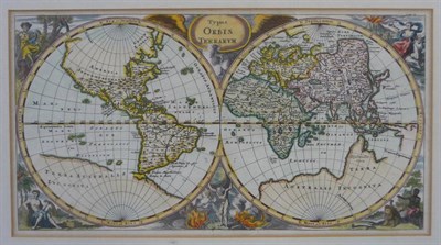 Lot 116 - [Cluver (Philip)] Typus Orbis Terrarum, nd. [1652 or later], hand-coloured map of the world in...