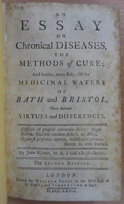 Lot 139 - Wynter (John) An Essay on Chronical Diseases, the Methods of Cure; And herein, more fully, Of...