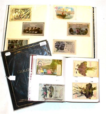 Lot 164 - A Collection of Greetings Card Postcards, approximately four hundred and fifty pre-war cards,...